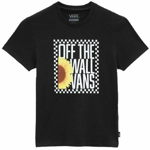Børne Kortærmet T-shirt Vans Sunlit Crew Sort S