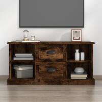 Tv-bord 99,5x35,5x48 cm konstrueret træ røget egetræsfarve