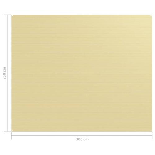 Telttæppe 250x300 cm beige