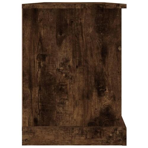 Tv-bord 99,5x35,5x48 cm konstrueret træ røget egetræsfarve