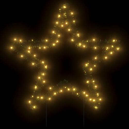 Julestjerne med jordspyd 80 LED'er 60 cm