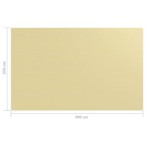 Telttæppe 250x400 cm beige