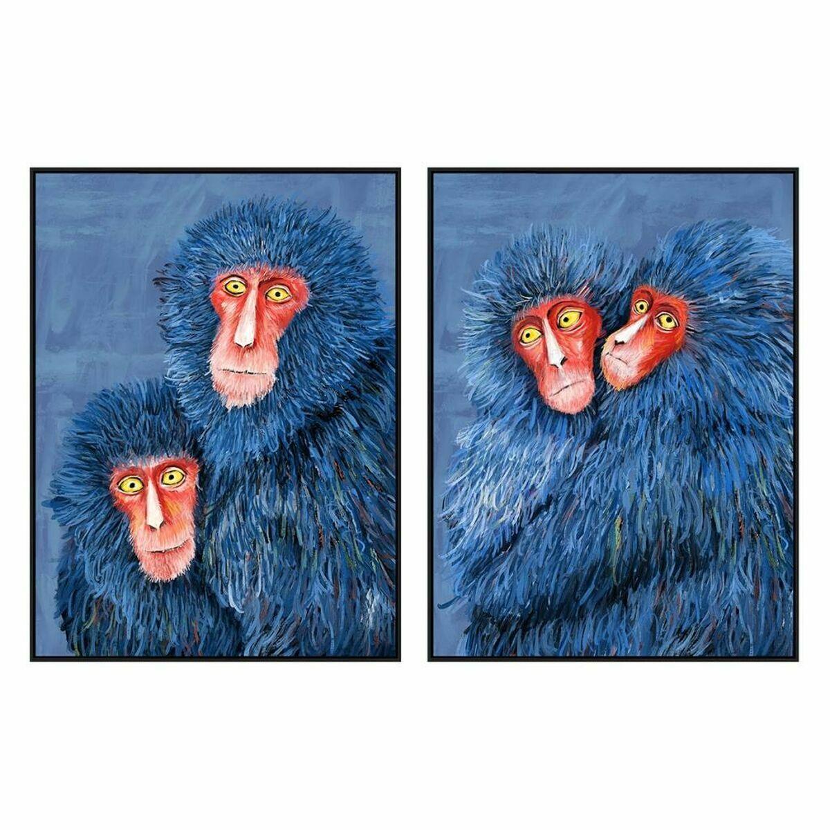 Lærred Moderne Aber 90 x 4 x 120 cm (2 enheder)