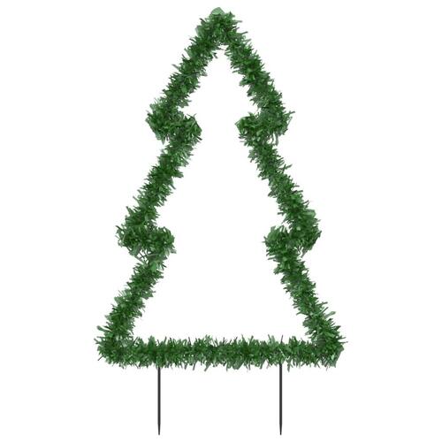 Juledekoration med jordspyd juletræsfigur 115 LED'er 90 cm