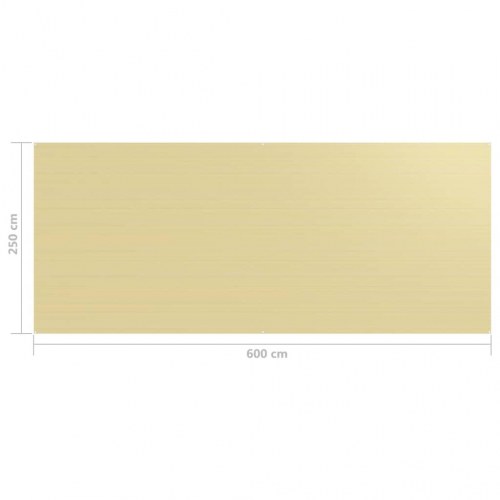 Telttæppe 250 x 600 cm beige - campingtæppe til telt og markise