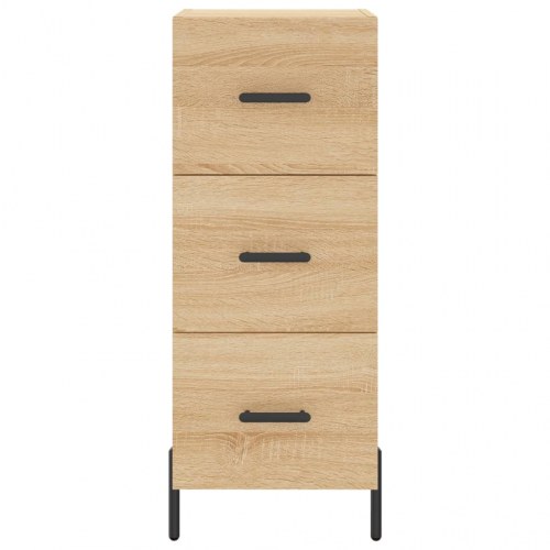 Skab 34,5x34x180 cm konstrueret træ sonoma-eg