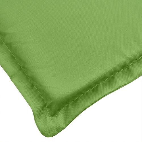 Stolehynder med lav ryg 2 stk. 100x50x4 cm stof grøn