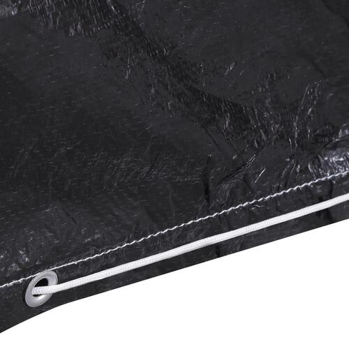 Havemøbelovertræk 2 stk. L-formet 12 snørehuller 250x250x90 cm