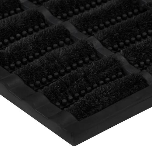 Dørmåtte 45x75 cm rektangulær gummi og coir