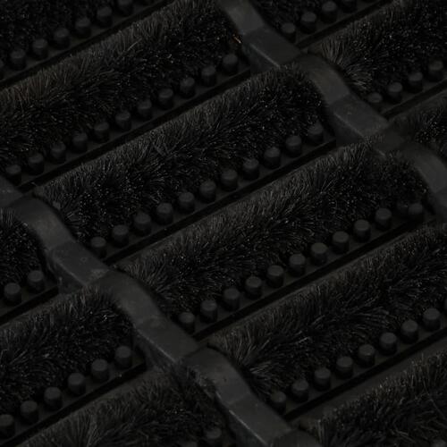 Dørmåtte 45x75 cm rektangulær gummi og coir