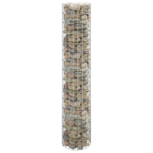 Gabionsøjle Ø30x150 cm galvaniseret stål rund