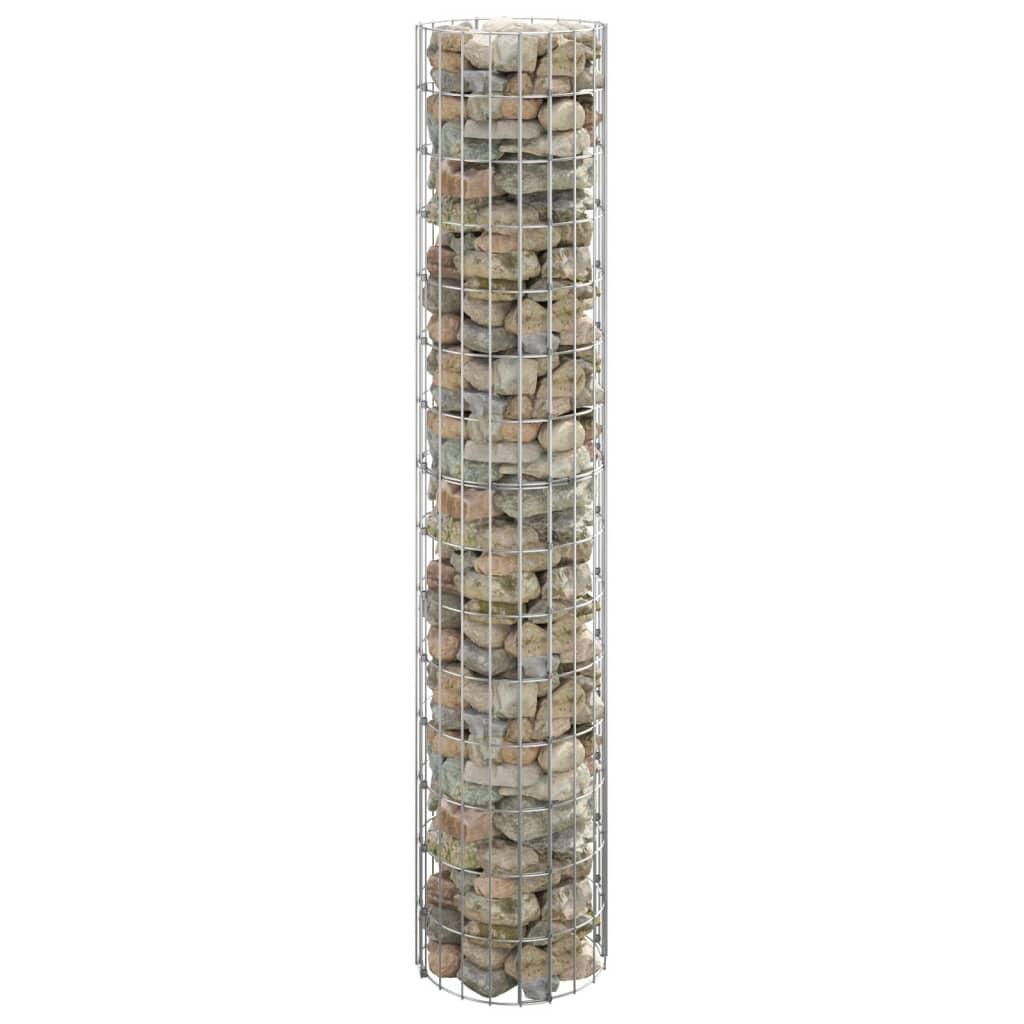 Gabionsøjle Ø30x150 cm galvaniseret stål rund