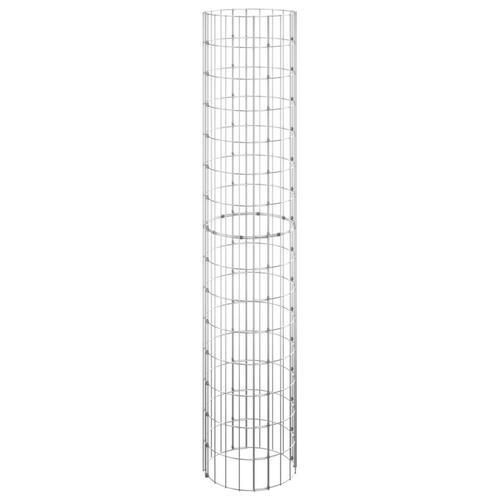 Gabionsøjle Ø30x150 cm galvaniseret stål rund