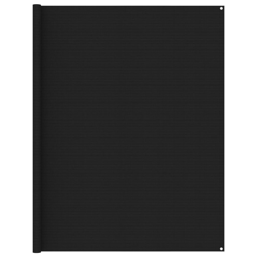 Telttæppe 250x250 cm sort