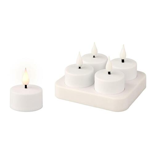 Stearinlys LED Lumineo 485346 Genopladelig Indendørs (4 enheder)