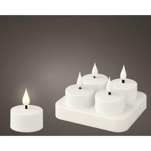 Stearinlys LED Lumineo 485346 Genopladelig Indendørs (4 enheder)