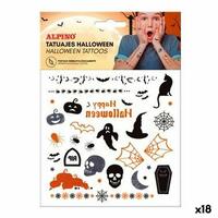 Midlertidige Tatoveringer Alpino Halloween (18 enheder)