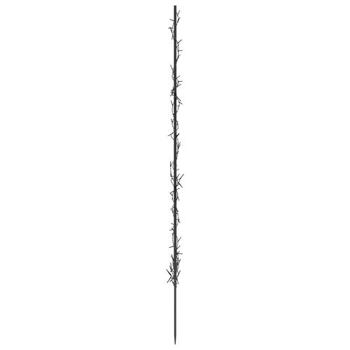 Juledekoration med jordspyd juletræsfigur 80 LED'er 60 cm