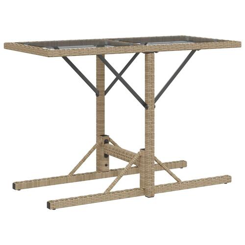 Bistrosæt til haven 3 dele med hynder polyrattan beige