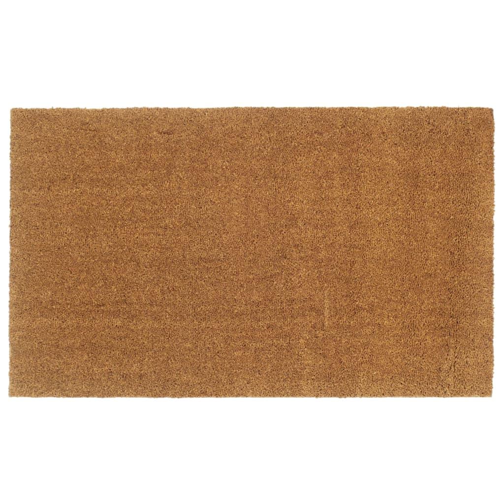 Dørmåtte 90x150 cm tuftet coir naturfarvet billede