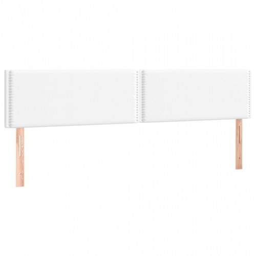 Kontinentalseng med madras 180x200 cm kunstlæder hvid