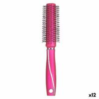 Rund Børste Fuchsia Silikone Plastik (12 enheder)