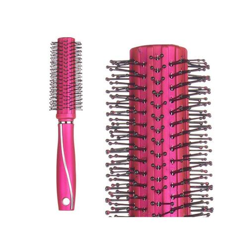 Rund Børste Fuchsia Silikone Plastik (12 enheder)