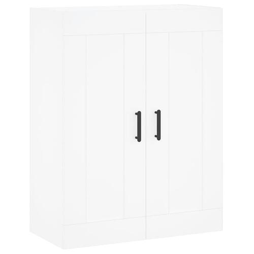 Højskab 69,5x34x180 cm konstrueret træ hvid