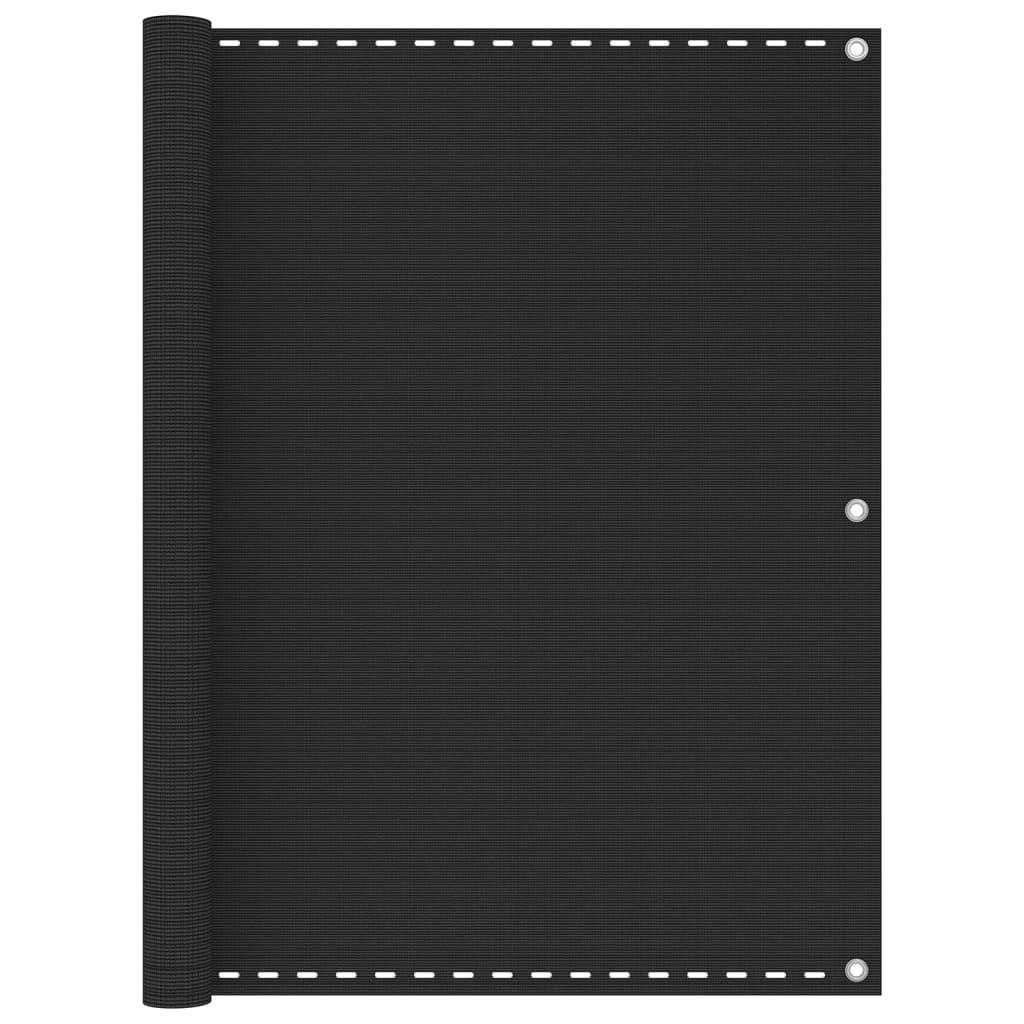 Altanafskærmning 120x500 cm HDPE antracitgrå