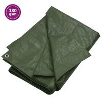 Presenning 6x6 m 180 g/m² HDPE grøn