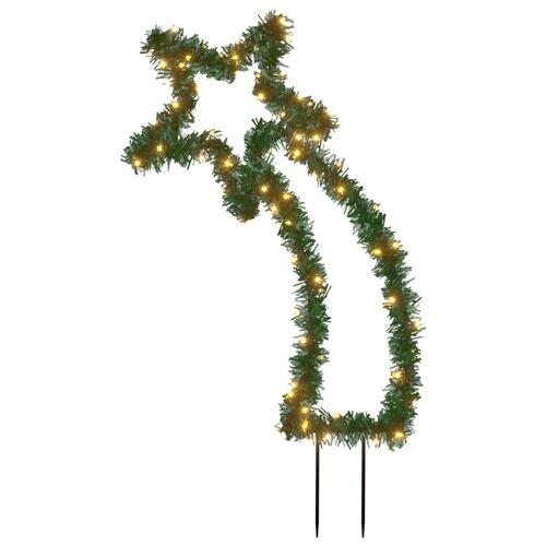 Stjerneskud med jordspyd 80 LED'er 62 cm