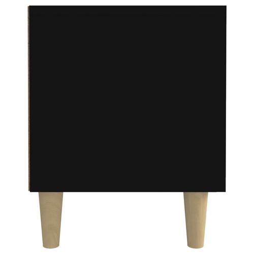 Tv-bord 180x31,5x40 cm konstrueret træ sort