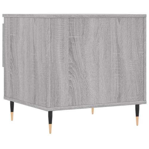 Sofabord 50x46x50 cm konstrueret træ grå sonoma-eg