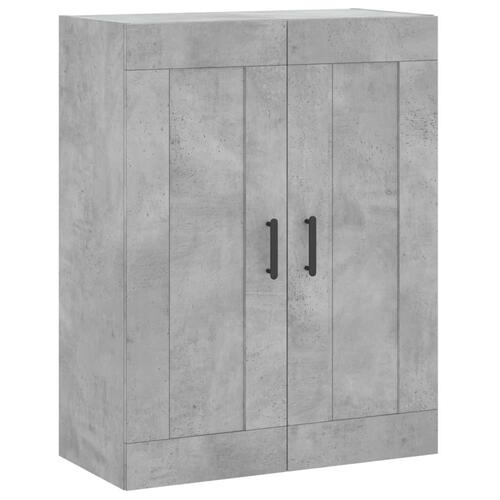 Højskab 69,5x34x180 cm konstrueret træ betongrå