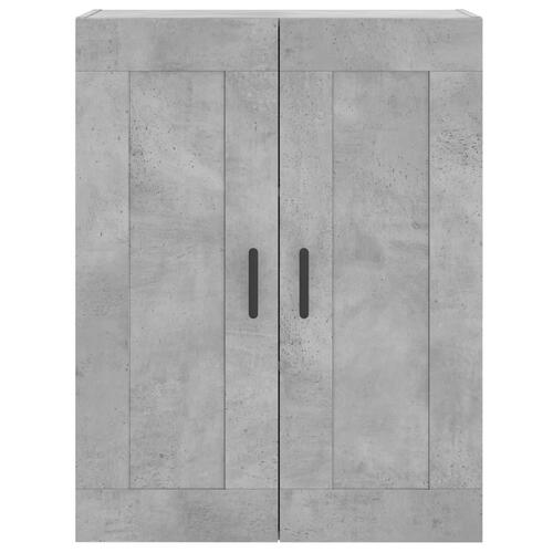 Højskab 69,5x34x180 cm konstrueret træ betongrå