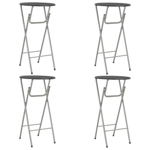 Barborde 4 stk. 60 x 112 cm MDF sort