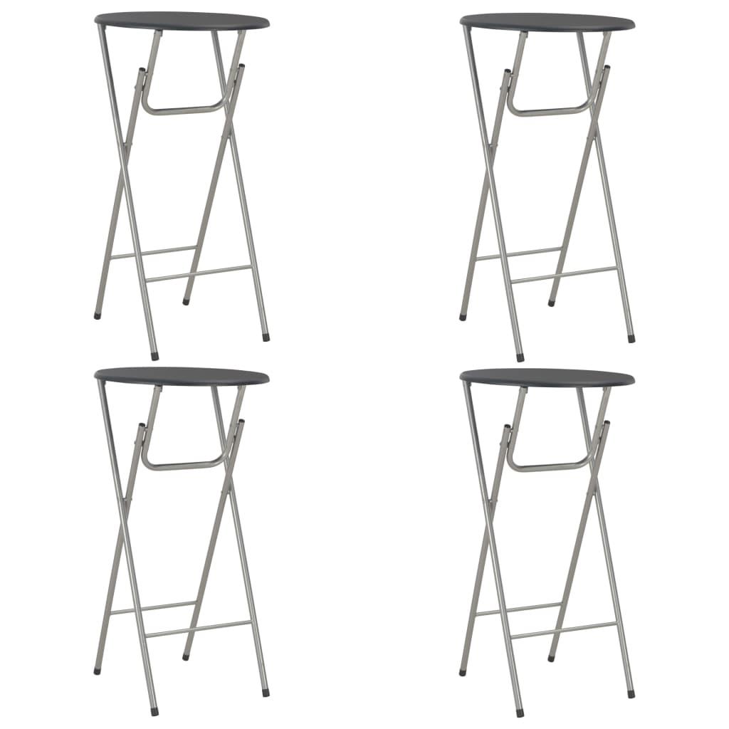 Barborde 4 stk. 60 x 112 cm MDF sort