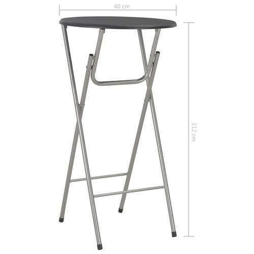 Barborde 4 stk. 60 x 112 cm MDF sort