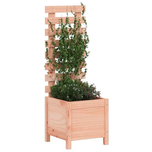 Plantekasse med stativ 39x39,5x114 cm massivt douglasgran