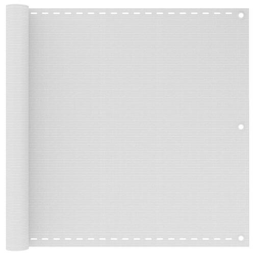 Altanafskærmning 90x500 cm HDPE hvid