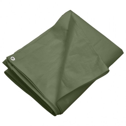 Presenning 6×8 m - 260 g/m² HDPE, grøn