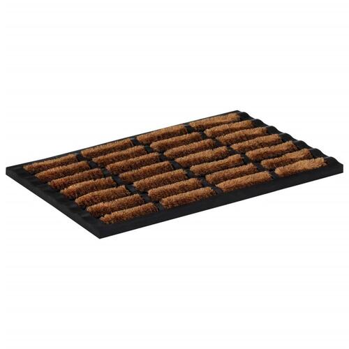 Dørmåtte 40x60 cm rektangulær gummi og coir