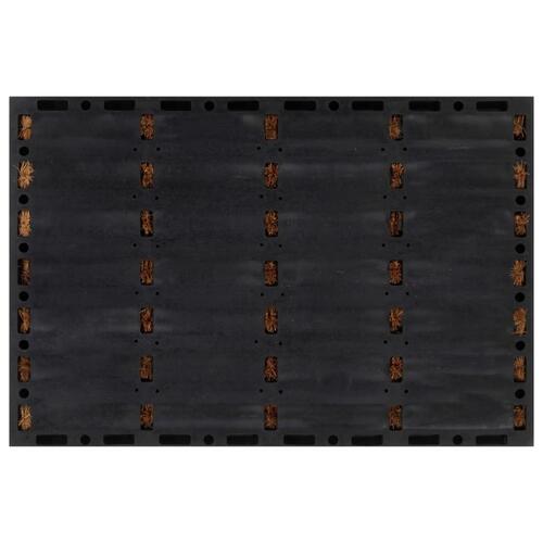 Dørmåtte 40x60 cm rektangulær gummi og coir