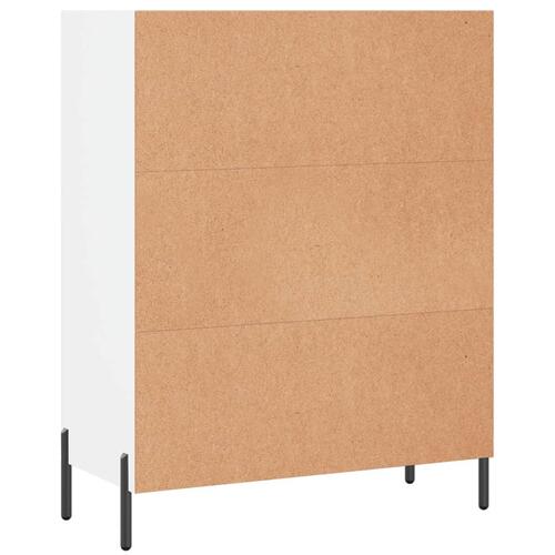 Skab 69,5x32,5x90 cm konstrueret træ hvid