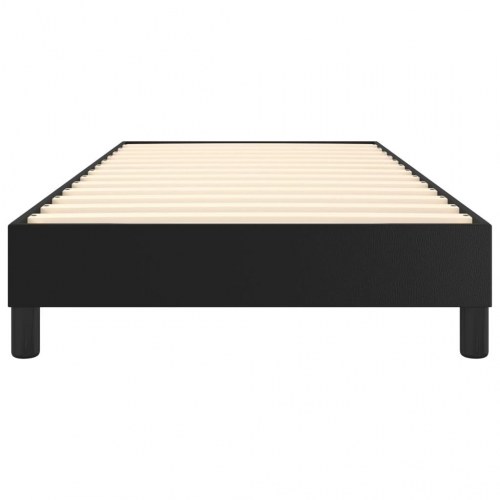 Boxspring sengeramme 100×200 cm i kunstlæder - sort