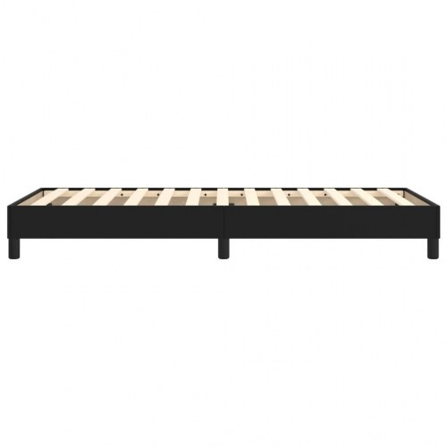 Boxspring sengeramme 100×200 cm i kunstlæder - sort