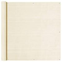 Altanafskærmning 120x500 cm HDPE cremefarvet