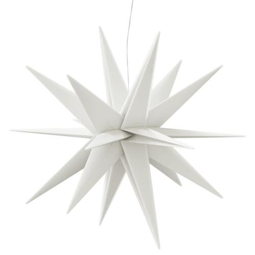 Juledekoration med LED-lys foldbar 100 cm hvid