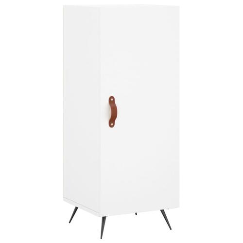 Skab 34,5x34x180 cm konstrueret træ hvid