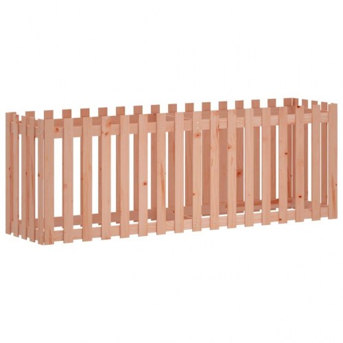 Højbed med stakitdesign 200x50x70 cm massivt douglasgran